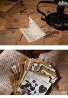 Papier décoratif rétro pour scrapbooking, 60 pièces, pour bricolage, agenda, papeterie artisanale, Yiwu