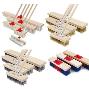 Chuyên nghiệp cấp công nghiệp dài-xử lý làm sạch bàn chải dây thép không gỉ và mài mòn lông cho sàn chà - Product Image 6