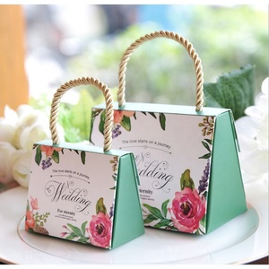 Custom Printed Logo Gift Box <strong>for</strong> <strong>Weeding</strong> Present Chocolate Packaging <strong>Boxes</strong> With Handle - Product Image 1