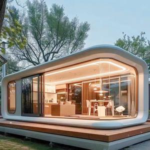 บ้านสำเร็จรูปสีขาวจากโรงงานโดยตรง ขนาด 20 ฟุต 40 ฟุต 1-2 ห้องนอน แบบเคลื่อนย้ายได้ สำหรับร้านกาแฟ สำนักงาน - Product Image 3