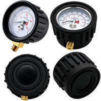 Diaphragm Pressure Gauge Plastic Case Copper Alloy Joint 0-18 bar 40-100mm Radial Axial Mount for Chemical Processing