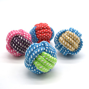 Cuerda de algodón <span class=keywords><strong>para</strong></span> morder perros, juguete de Color caramelo, Bola de Limpieza de dientes <span class=keywords><strong>para</strong></span> cachorros, <span class=keywords><strong>para</strong></span> perros pequeños, medianos y grandes, juguete <span class=keywords><strong>para</strong></span> masticar Golden Retriever de peluche - Product Image 4