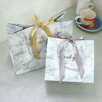 Mini-boîtes créatives en marbre gris pour dragées de mariage, emballages en papier tendance pour fêtes, baby showers, chocolats - pour usage alimentaire