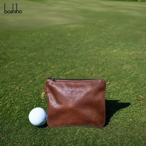 กระเป๋าใส่ของมีค่าสำหรับกอล์ฟหนังแท้ Boshiho ปรับแต่งได้ พร้อมซิป ที่ใส่ลูกกอล์ฟและที  ขายตรงจากโรงงาน - Product Image 6