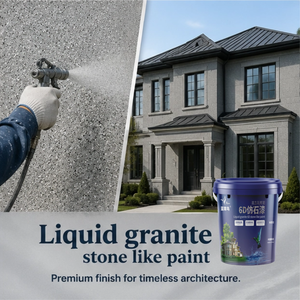 Revestimiento de Textura de Piedra Artificial de Grado Profesional, <span class=keywords><strong>Pintura</strong></span> de Granito para Paredes Exteriores, <span class=keywords><strong>Pintura</strong></span> de Pared con Apariencia de Piedra - Product Image 1