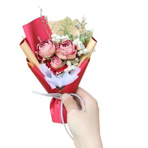 Mini bouquet de roses fleurs séchées conservées décor d'haleine de bébé coffret cadeau délicat pour faveurs de mariage et occasions spéciales - Product Image 5