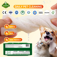 Lingettes humides pour chien biodégradables, nettoyage pour animaux de compagnie à domicile