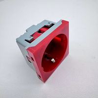 Module de prise Schuko rouge 16A, norme internationale IP44, prix usine, pour usage industriel, insert de remplacement pour prise encastrée au sol