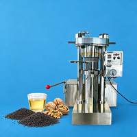 Hydraulische koudoliepersmachine, hogedruk digitale olie-extractor voor de productie van sojaboonolie en cosmetische basisoliën