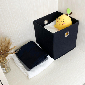 Có Thể Gập Lại Vải Bin Lưu Trữ Hộp Quần Áo Organizer Bền Giỏ Cube Organizer Với Grommet Cutout Xử Lý - Product Image 6