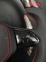 Volant personnalisé en fibre de carbone forgée et cuir pour VW Golf 7/8 MK7/MK8 GTI R pour Passat