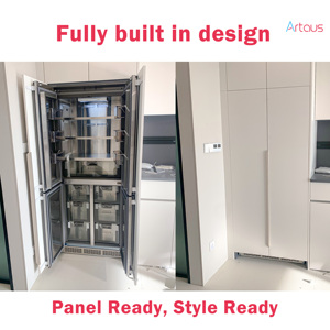 Built-in Cabinet <b>Refrigerator</b> Ready Bottom-mounted Frost-Free Stainless Steel Bottom Heat Dissipation French Four-Door Rea - Product Image 5