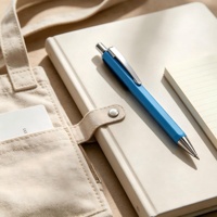 Stylo bille hexagonal en métal au design superbe avec logo personnalisé, papeterie de bureau, stylo publicitaire, stylo en métal