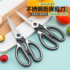 Ciseaux de cuisine en acier inoxydable Platinum Armour multifonctionnels avec lames tranchantes pour viande, légumes et aliments cuits - Product Image 1
