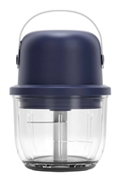 Hachoir miniature sans fil portable pour la maison, alimenté par batterie, capacité de 300 ml, avec lames en acier inoxydable, faible bruit