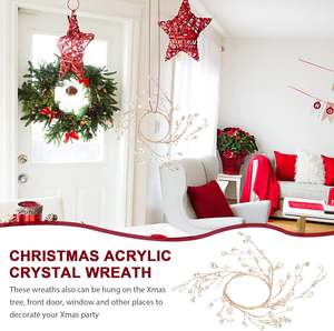 Chaîne de perles tiges de noël pics de pin de noël tiges de noël pour guirlande de noël guirlande artisanat décor à la maison - Product Image 4