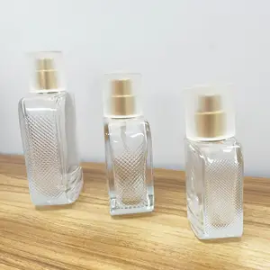 무료 샘플 30ml 50ml 타원형 사각 알루미늄 미스트 스프레이 고급 향수병 100ml 젖빛 모자