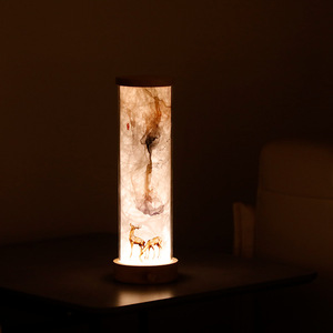 Lampada da Notte Creativa in Stile Cinese, Ornamento Decorativo in Legno Massiccio per Camera da Letto e Soggiorno, Lampada Atmosferica da Comodino - Product Image 6