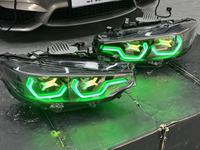Feux de jour à LED RGB 7 couleurs V2 style IKON pour BMW Série 4 F32 F33 F36 F80 F82 F8X M3 M4, installation facile (Plug and Play)