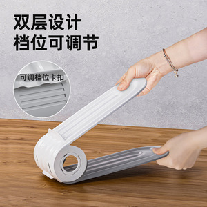 Adjustable Thickened Shoe Rack Double Layer Storage For Home Dormitory Bedroom Organization Standing Type Rectangle Shape - Product Image 2
