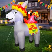 Modèle Animal Pop Up extérieur livraison gratuite logo personnalisé tête d'âne gonflable 5m/16.4ftH avec ventilateur pour la publicité