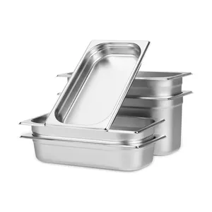 DaoSheng Factory Supplier Oem Accept High Standard Stainless Container Buffet Food Pan Square Gastronorm Container Gn Pans