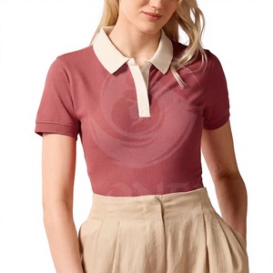 Custom Women's <b>Polo</b> <b>Shirt</b> Cotton Blend Short Sleeve Golf <b>Polo</b> <b>Shirt</b> for <b>Ladies</b> Casual Business Uniform OEM Wholesale - Product Image 1