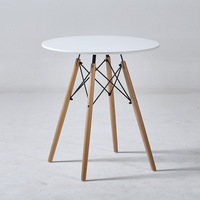 Meubles en bois massif de style nordique, durables, écologiques, légers, table à manger ronde extensible pour salon
