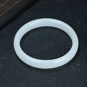 <span class=keywords><strong>Bracelet</strong></span> jonc en pierre de <span class=keywords><strong>jade</strong></span> naturelle, jonc rond lisse et solide, charme porte-bonheur en jadéite, bijoux pour femmes - Product Image 4