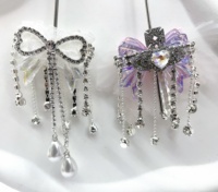 Perles de fantaisie de lune acrylique faites à la main d'usine avec strass pour bricolage stylo à bille résultats de bijoux et composants