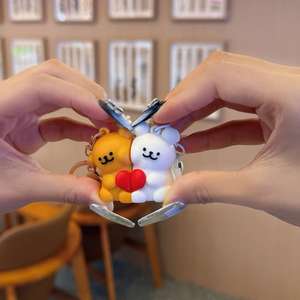 Lindo PVC línea magnética cachorro llavero atractivo Anime mochila colgante regalo perfecto para parejas <span class=keywords><strong>nunca</strong></span> te dejará - Product Image 3