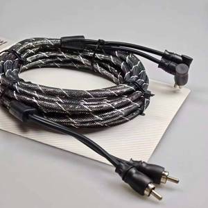 <b>Car</b> <b>Amplifier</b> RCA Audio Cable Dual Channel Braided Shielded Wire 5m to 2RCA - Product Image 6