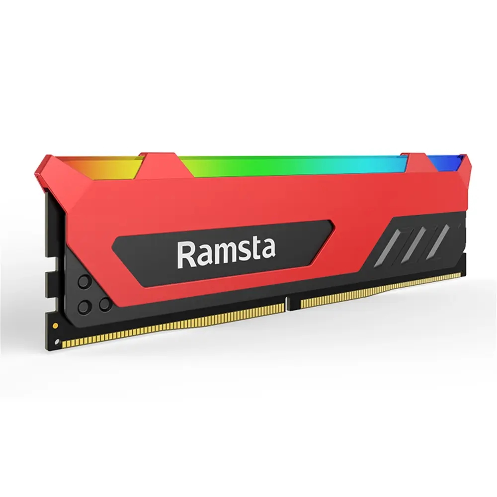 Ramsta LED RGB RAM DDR4 16GBX2 32GB 3200MHz Heatsink RGB Lighting Ram For Gaming Computer parts
