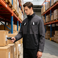 Vêtements de travail durables, confortables et sécuritaires, veste de travail pour les ouvriers, uniforme de chantier, logo personnalisé, veste de travail industrielle extensible pour hommes
