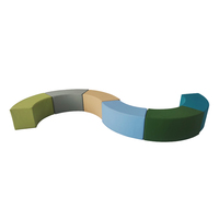 Kreisförmige Kombination Weiches Sofa Bunter Safe Arch S-Form Wartes itz Weicher Sofa hocker