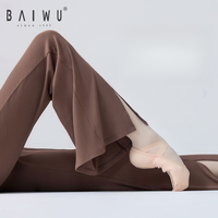 Baiwu – vêtements d'entraînement et de danse, pantalon Long d'exercice pour adulte, jambes fendues, 122526007