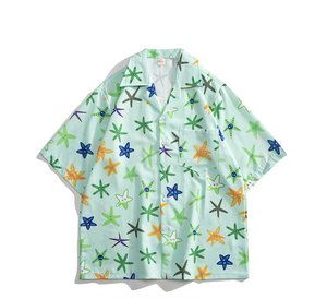 Moda tendencia 3D camisa de los hombres Casual música Hip Hop manga corta Camiseta suelta camisa hawaiana de los hombres - Product Image 2