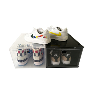 TL5689 clear plastic storage shoe box foldable,shoe packaging box custom