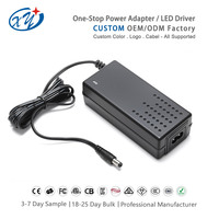 Adaptateur secteur de bureau certifié CE FCC CB ROHS, prise EU, entrée 100-240V, driver LED pour bande LED, moniteur, caméra