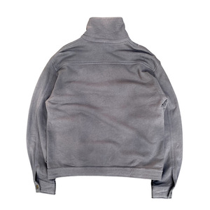 Vintage Cotton Mock-Neck Denim Acid-Wash Youth Sewn-On Small-Patch <strong>Lightweight</strong> Blank New-Style Oversized Men Sweatshirt <strong>Jacket</strong> - Product Image 2