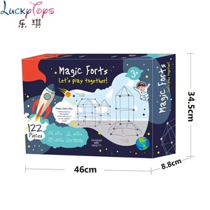 Juguete de Construcción de Fortines para Niños, Kit de Construcción de Fortines DIY STEM, Juguete Educativo para Niños y Niñas, 122 Piezas - Product Image 2
