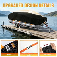 Housse de bateau universelle Bestway résistante aux intempéries, imperméable, résistante aux UV et aux rayures, 600D, pour bateau ponton de 21 à 24 pieds