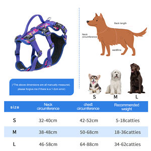 Juego coloridos de accesorios para mascotas con mariposas-Chaleco para mascotas de calidad superior Correa retráctil para perros Collar para mascotas Toalla y correa para saliva para perros - Product Image 3