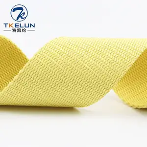 Cao Modulus PARA Aramid Băng Chống Cháy Aramid Webbing Cho Vành Đai An Toàn Cháy 100% Aramid Fiber Plain Weave