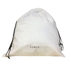 Factory Packaging Thin Cotton <b>Drawstring</b> <b>Bag</b> for Gift Leather Goods White Cotton Dust <b>Bag</b> with Custom Logo - Product Image 2