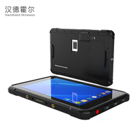 Tableta Industrial Android con Reconocimiento Facial y Escáner de Huellas Dactilares, 8 Pulgadas, 8000 mAh, Tableta Biométrica con Huella Dactilar para Control de Asistencia