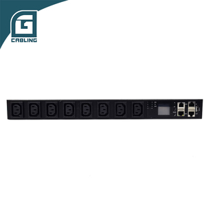 Gcabling Unité <span class=keywords><strong>de</strong></span> distribution d'alimentation (PDU) 19 pouces 1U 12 voies 10 kW, intelligente, simple 48 V, pour armoire <span class=keywords><strong>de</strong></span> serveur 42U Europe avec boîtier - Product Image 5