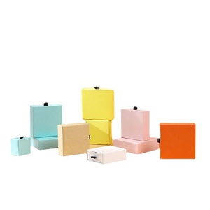 Caja de Cartón de Color Sólido al por Mayor, Caja para Joyería, Anillos, Pulseras, Collares, Embalaje Extraíble - Product Image 4