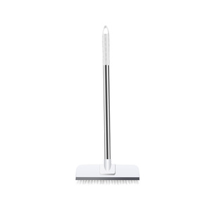 Bathroom <b>Cleaning</b> Brush With Squeegee 2 In 1 Long Handle Hard Bristle Floor <b>Mop</b> For Tile And Bathroom - Product Image 5