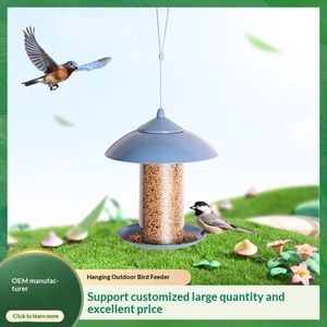 Cross-border Outdoor Hanging Metal Plastic <strong>Bird</strong> <strong>Feeder</strong> Courtyard Garden Automatic Customized China Source Manufacturers 0.85KG - Product Image 5